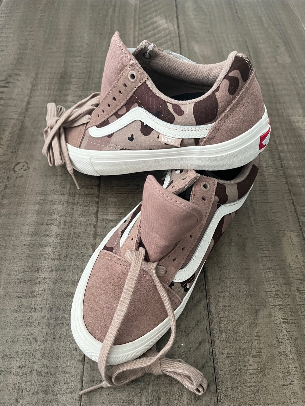 Vans Women's Old Skool Sneakers in Dusty Pink Camo